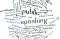 Let Your Words Be Heard Abstract word cloud for Public speaking with related tags and terms